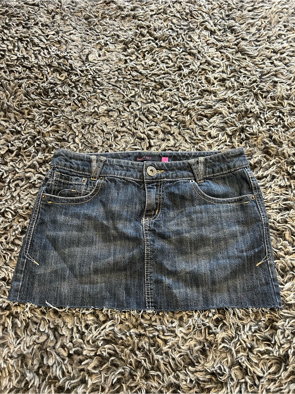 Smart Set Dark Blue Denim Mini Skirt